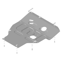 Защита Картера двигателя, КПП MOTODOR для Nissan NV200 2010-2016, Сталь 2 мм - Арт. 71427
