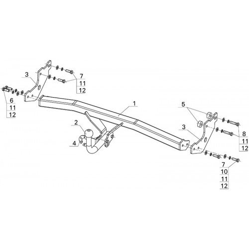 Фаркоп Avtos на HYUNDAI Getz 2002-2011 Арт.HY 16
